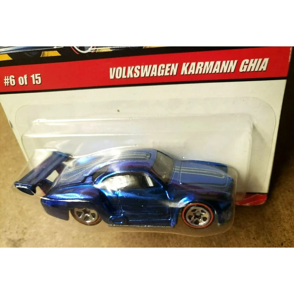 2008 Hot Wheels VOLKSWAGEN KARMANN GHIA Blue Classics Series 4 #6/15 1:64 RL 5SP